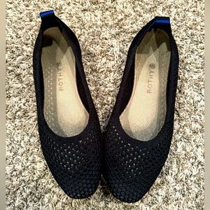 Rothy’s Black Mesh Ballet Flats